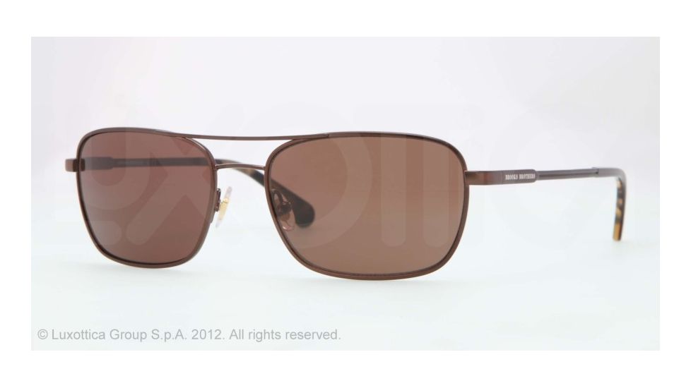 Brooks Brothers BB4016 Progressive Prescription Sunglasses BB4016-130773-56 - Lens Diameter 56 mm, Lens Diameter 56 mm, Frame Color Brown