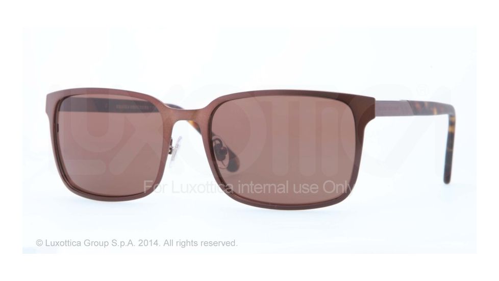 Brooks Brothers BB4022 Progressive Prescription Sunglasses BB4022-164373-57 - Lens Diameter 57 mm, Frame Color Satin Brown