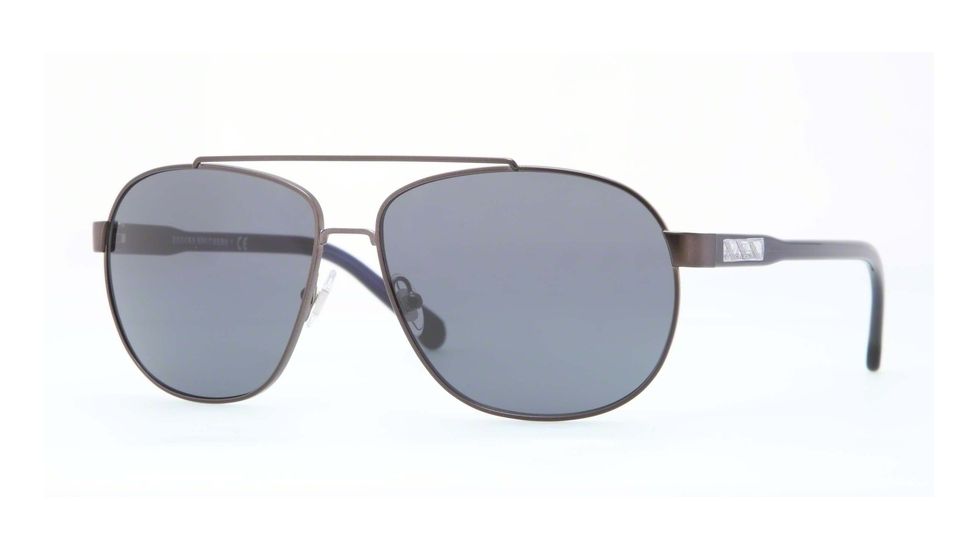 Brooks Brothers BB4027 Single Vision Prescription Sunglasses BB4027-165287-58 - Lens Diameter 58 mm, Frame Color Satin Gunmetal