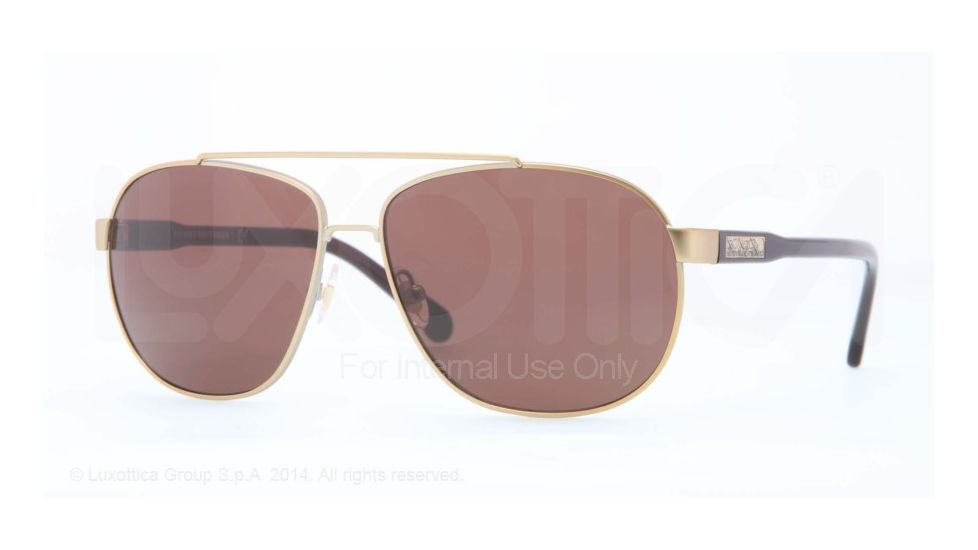 Brooks Brothers BB4027 Single Vision Prescription Sunglasses BB4027-165473-58 - Lens Diameter 58 mm, Frame Color Satin Gold
