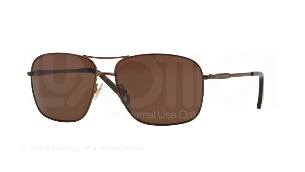 Brooks Brothers BB4028 Progressive Prescription Sunglasses BB4028-164373-58 - Lens Diameter 58 mm, Frame Color Satin Brown