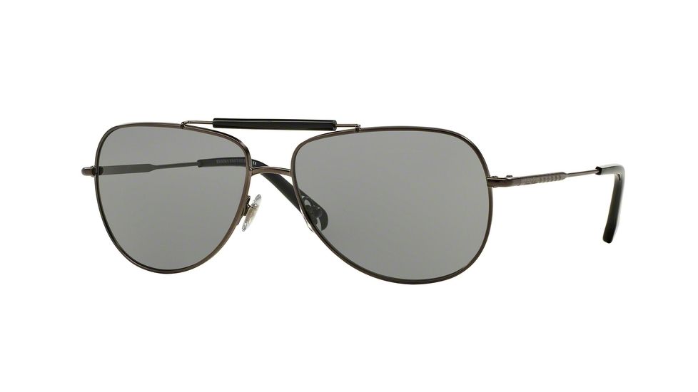 Brooks Brothers BB4036S Single Vision Prescription Sunglasses BB4036S-115087-60 - Lens Diameter 60 mm, Frame Color Gunmetal