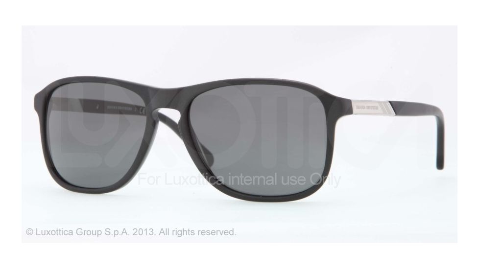 Brooks Brothers BB5012 Single Vision Prescription Sunglasses BB5012-606487-57 - Lens Diameter 57 mm, Frame Color Matte Black