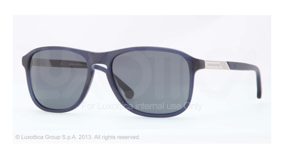 Brooks Brothers BB5012 Single Vision Prescription Sunglasses BB5012-607187-57 - Lens Diameter 57 mm, Frame Color Matte Blue