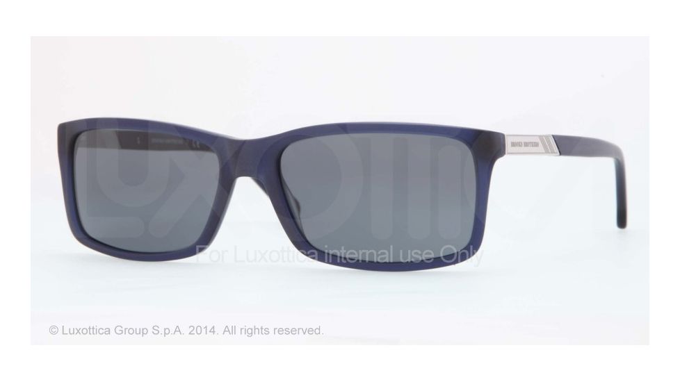 Brooks Brothers BB5014 Progressive Prescription Sunglasses BB5014-607187-57 - Lens Diameter 57 mm, Frame Color Matte Blue