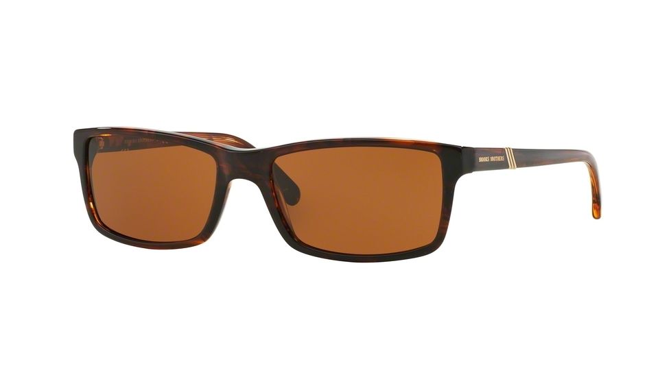 Brooks Brothers BB5022S Progressive Prescription Sunglasses BB5022S-608773-57 - Lens Diameter 57 mm, Frame Color Amber