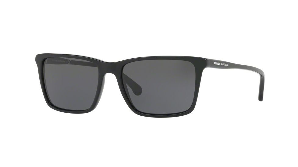 Brooks Brothers BB5034S Progressive Prescription Sunglasses BB5034S-600087-55 - Lens Diameter 55 mm, Frame Color Black