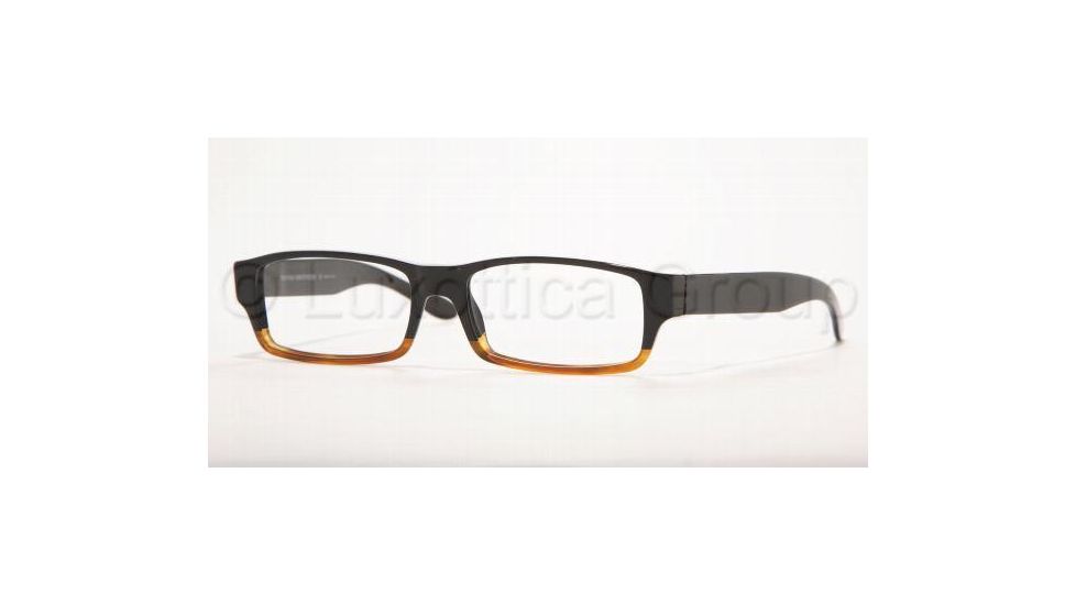 Brooks Brothers BB698 Eyeglasses with Rx Prescription Lenses 5294-5016 - Brown/Black Fade 