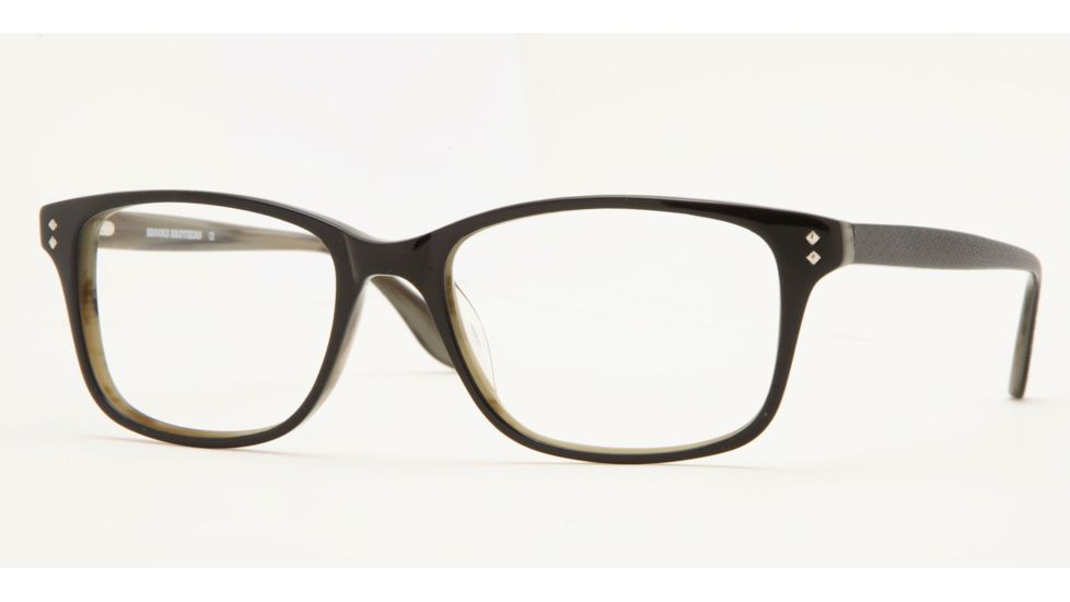 Brooks Brothers BB711 Bifocal Eyeglasses Black/Green Horn Frame / 52 mm Prescription Lenses, 5315-5217, Select Frame Color / Lens Diameter Black/Green Horn Frame / 52 mm Prescription Lenses