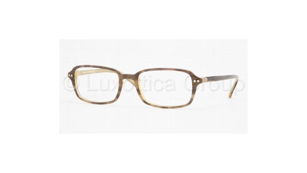 Brooks Brothers BB717 Bifocal Eyeglasses, Wood/Cream Frame w/ 49 mm Diameter Lenses, 5236 4918