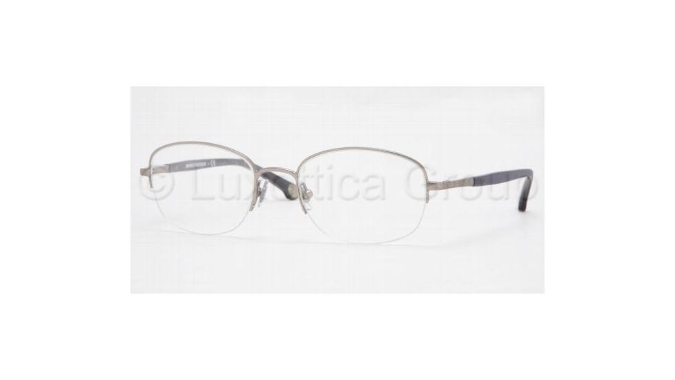 Brooks Brothers Eyeglasses BB461 with Rx Prescription Lenses, Select Frame Color / Lens Diameter Matte Gunmetal Frame / 52 mm Prescription Lenses