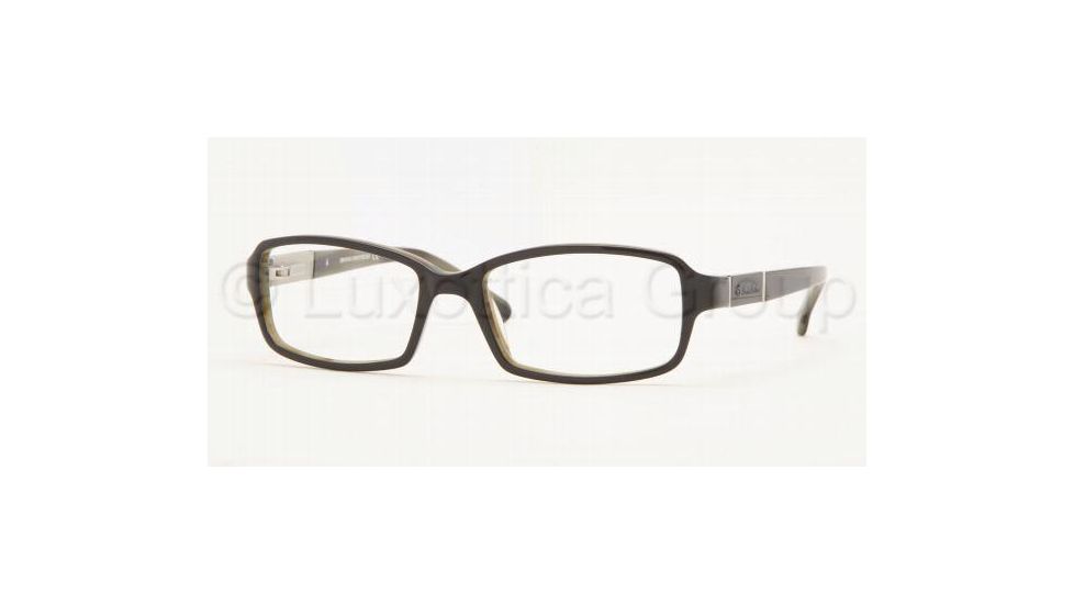 Brooks Brothers Eyeglasses BB714 with Rx Prescription Lenses 5235-5216 - Black/Horn 
