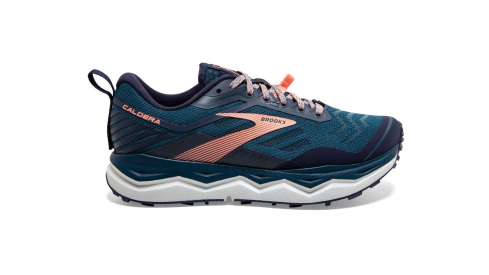Brooks Caldera 4 Trailrunning Shoes - Womens, Blue/Peacoat/Desert Flower, 7.5B, 1203161B456.075