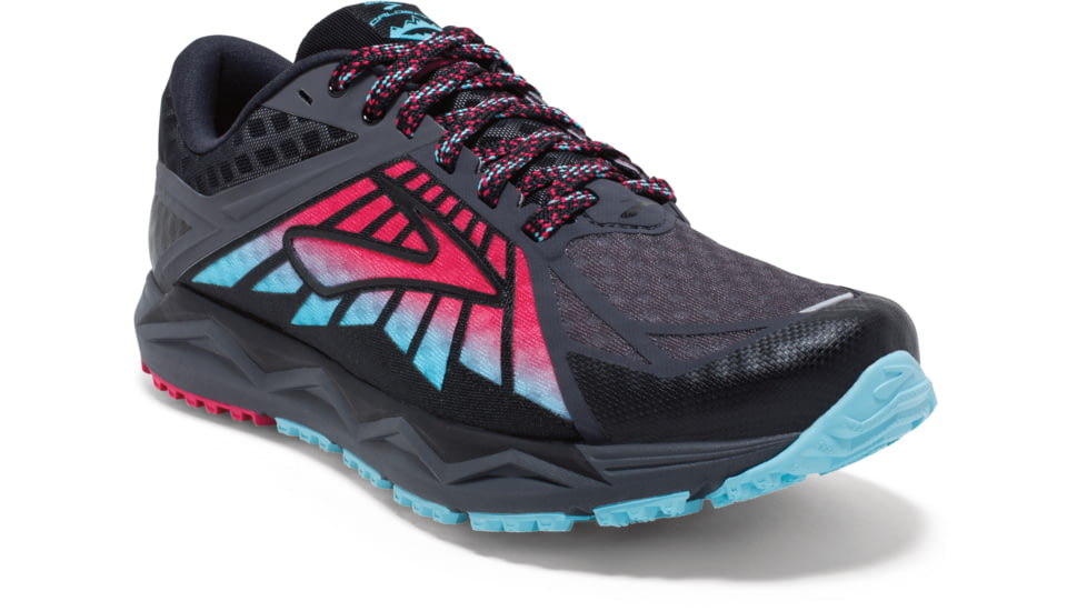 Brooks Caldera Trail Runnig Shoe - Women's-Anthracite/Azalea/Silver-Medium-7