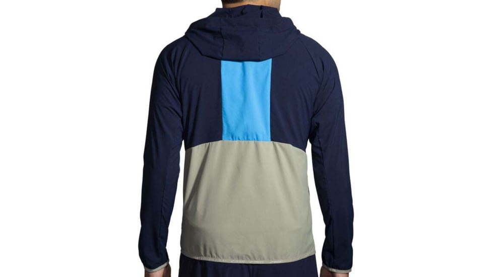 Brooks Canopy Jacket - Mens, Navy/Spring Break/Pebble, L, 211385465.035