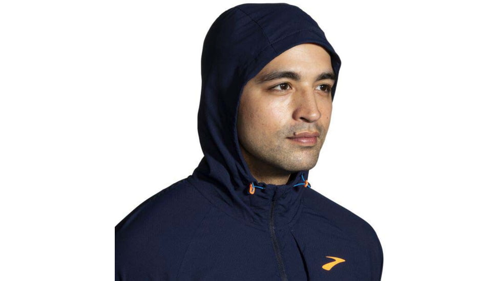 Brooks Canopy Jacket - Mens, Navy/Spring Break/Pebble, L, 211385465.035