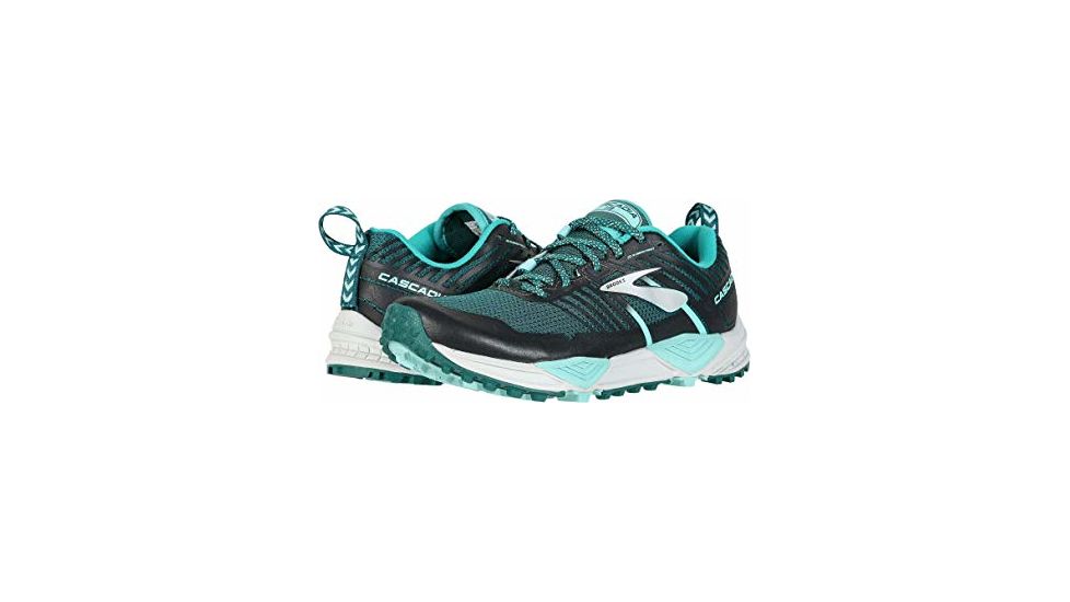 Brooks Cascadia 13 Trail Running Shoes - Womens, Teal/Aqua/Grey, Medium, 6.5, 1202741B343.065