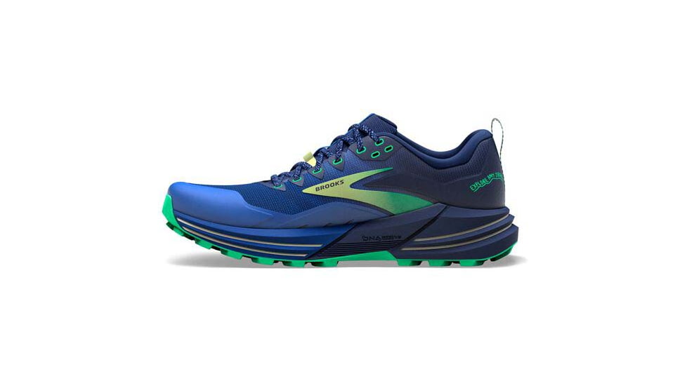 Brooks Cascadia 16 Running Shoes - Mens, Blue/Surf the Web/Green, 9.0, 1103761D403.090