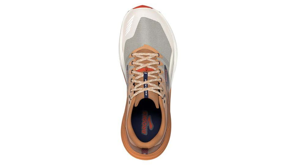 Brooks Cascadia 16 Running Shoes - Mens, White/Biscuit/Rooibos, 15.0, 1103761D173.150