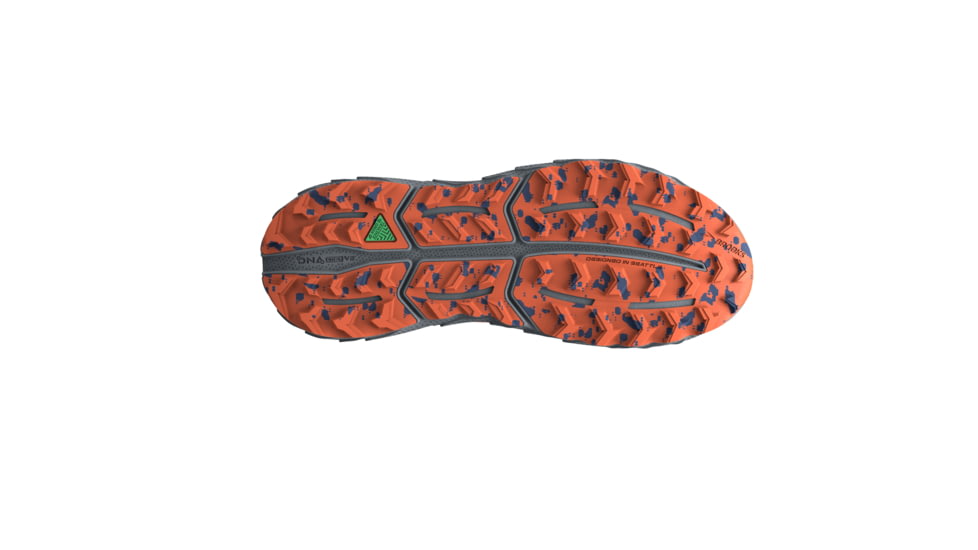 Brooks Cascadia 17 Running Shoes - Mens, Blue/Navy/Firecracker, 14 Medium, 1104031D405.140