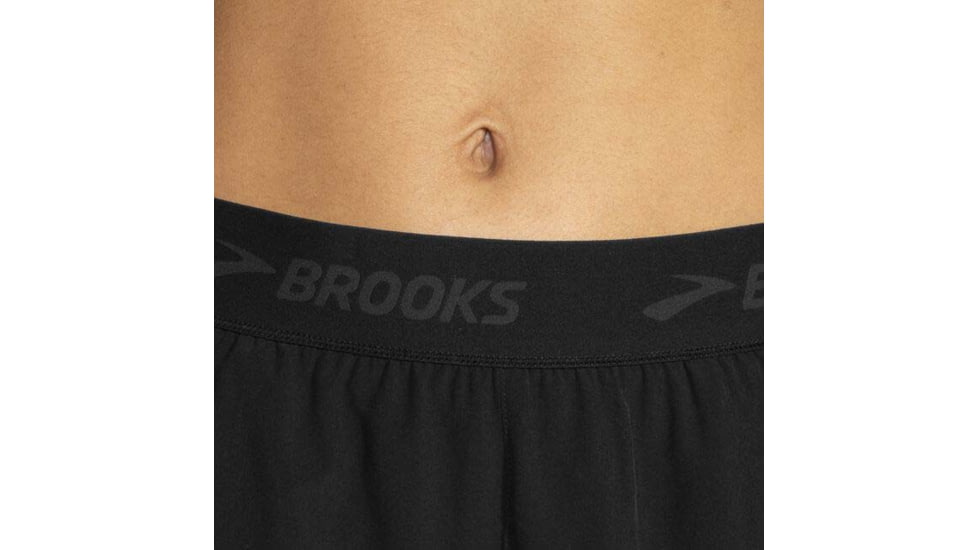 Brooks Chaser 3in Short - Womens, Black/Brooks, S, 221463006.025