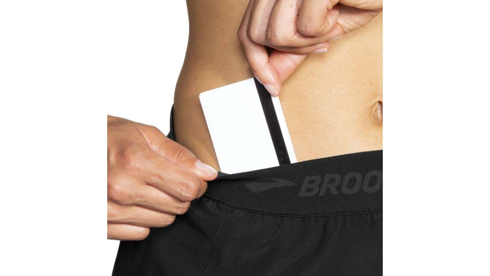 Brooks Chaser 3in Short - Womens, Black/Brooks, S, 221463006.025