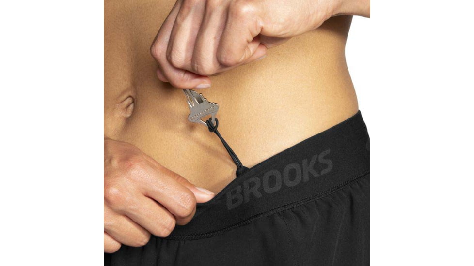 Brooks Chaser 3in Short - Womens, Black/Brooks, S, 221463006.025