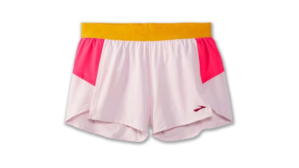 Brooks Chaser 3in Short - Womens, Quartz/Hyper Pink/Brooks, S, 221463697.025
