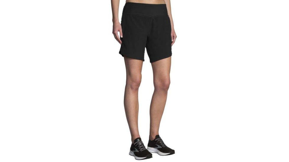 Brooks Chaser 7in Short - Womens, Black, S, 221466001.025