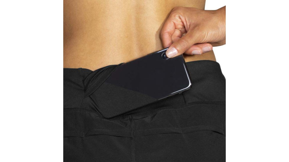 Brooks Chaser 7in Short - Womens, Black, S, 221466001.025