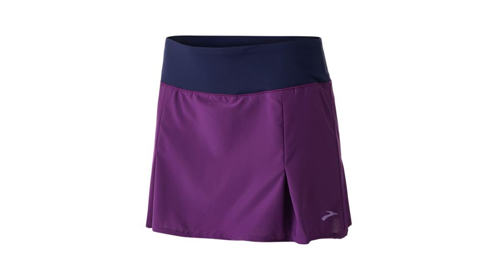 Brooks Chaser Skort - Womens, Violet/Navy, Large, 221336517.035