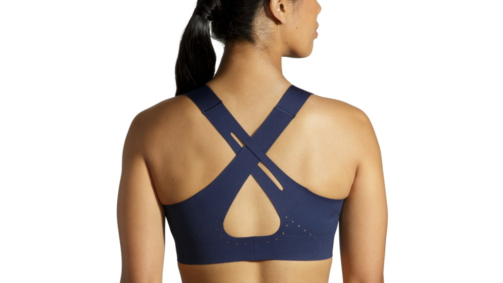 Brooks Dare Crossback Run Bra 2.0 - Womens, Navy, 36CD, 350084451.036CD