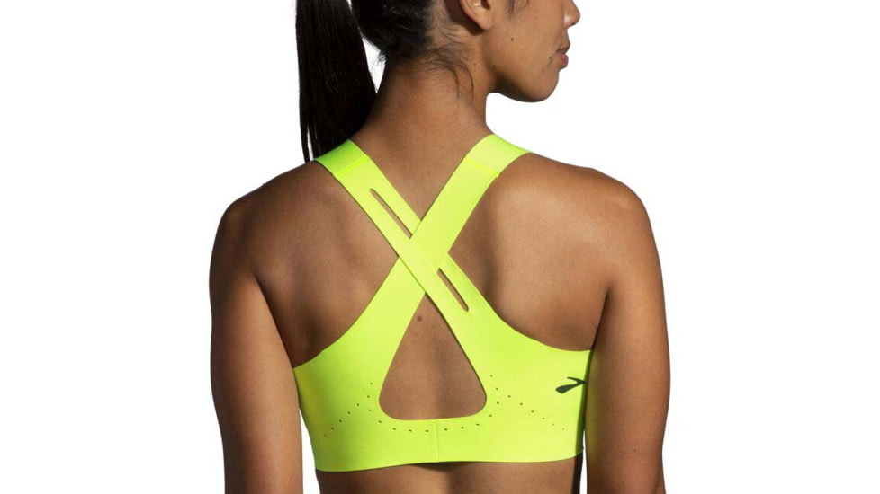 Brooks Dare Crossback Run Bra 2.0 - Womens, Nightlife/Asphalt, 38AB, 350084329.038AB