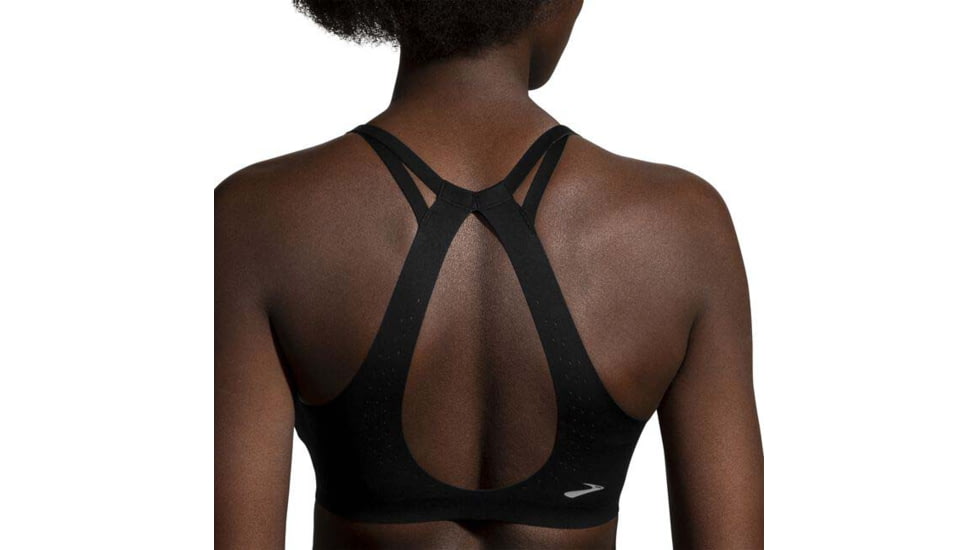 Brooks Dare Strappy Run Bra 2.0 - Womens, Black, 32, 350088001.032AB