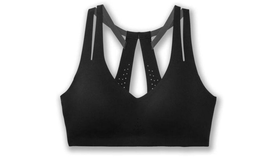 Brooks Dare Strappy Run Bra 2.0 - Womens, Black, 32, 350088001.032AB