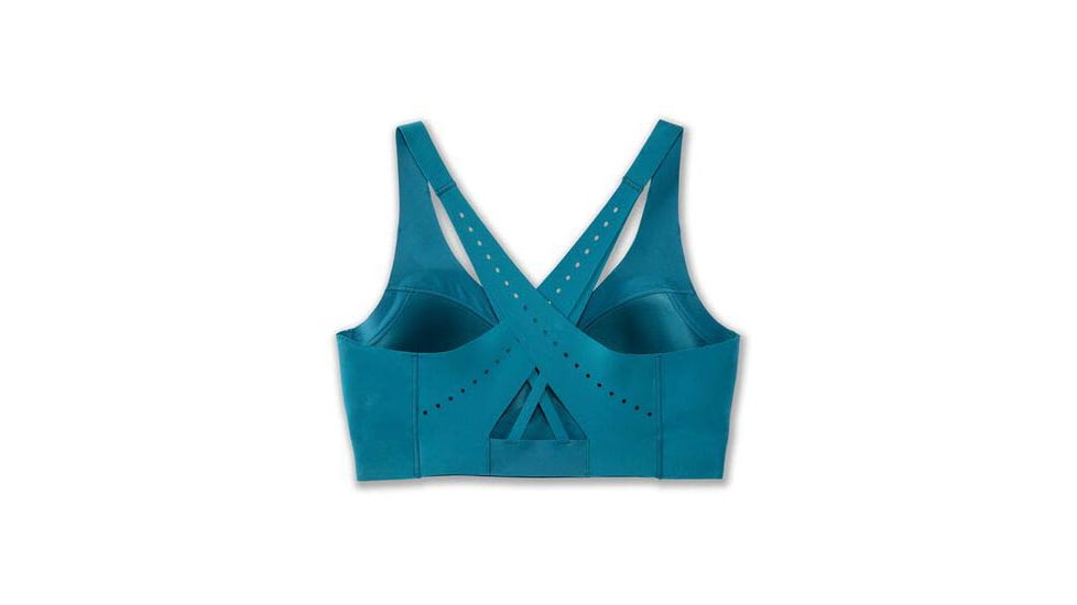 Brooks Dare Strappy Run Bra 2.0 - Womens, Lagoon, 30, 350088453.030AB