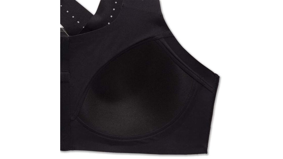 Brooks Dare Zip Run Bra 2.0 - Womens, Black, 40AB, 350083001.040AB