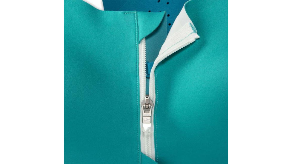 Brooks Dare Zip Run Bra 2.0 - Womens, Nile Green/Lagoon/Light Mint, 34DE, 350083369.034DE