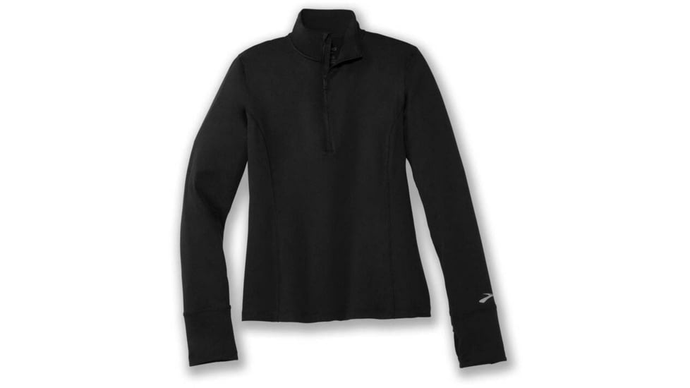Brooks Dash 1/2 Zip 2.0 - Womens, Black, XS, 221607001.020