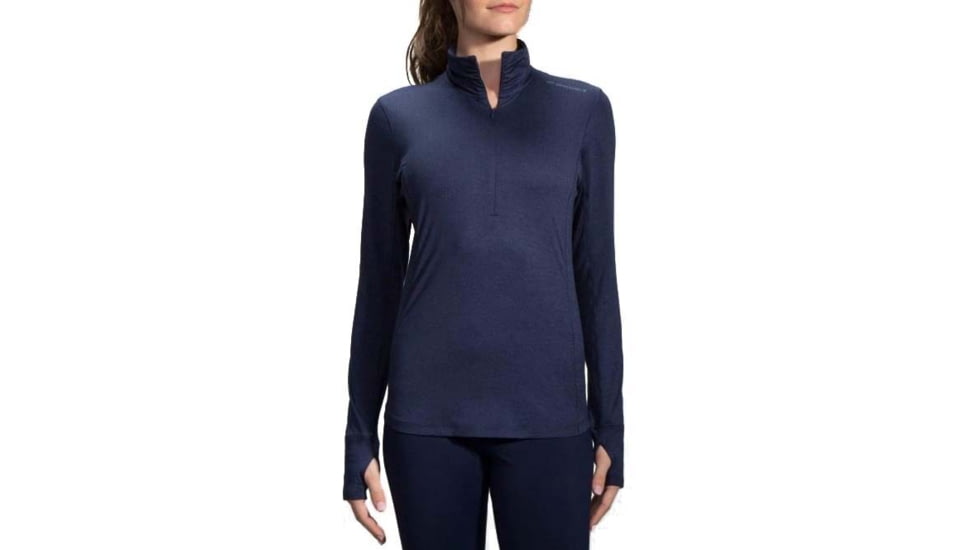 Brooks Dash 1/2 Zip 2.0 - Womens, Navy, XL, 221633494.040