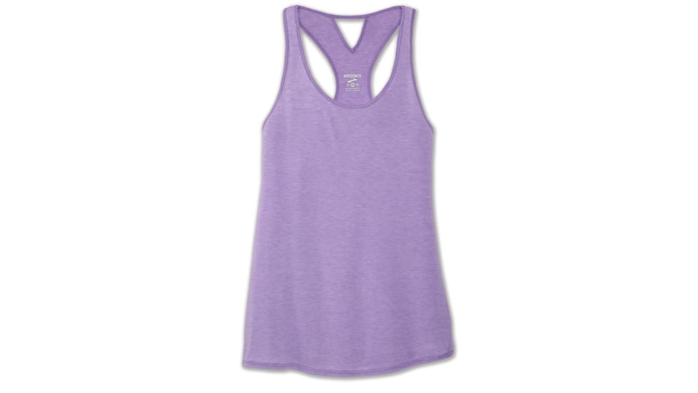 Brooks Distance Tank - Womens, Heather Lilac, Small, 221345551.025