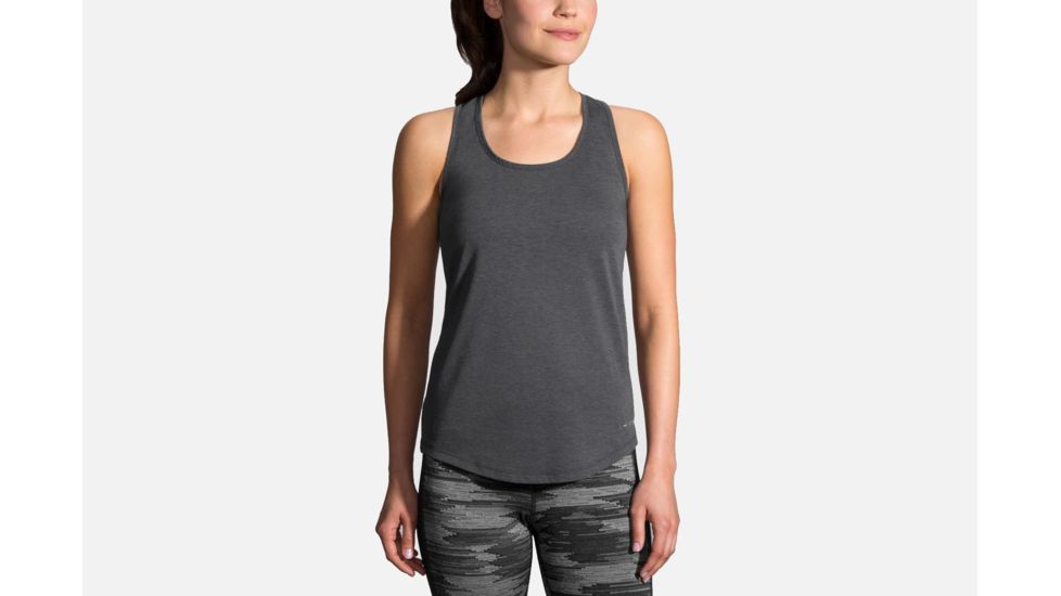 Brooks Distance Women's Tank, Heather Asphalt, Extra Large 221260-Heather Asphalt-XL
