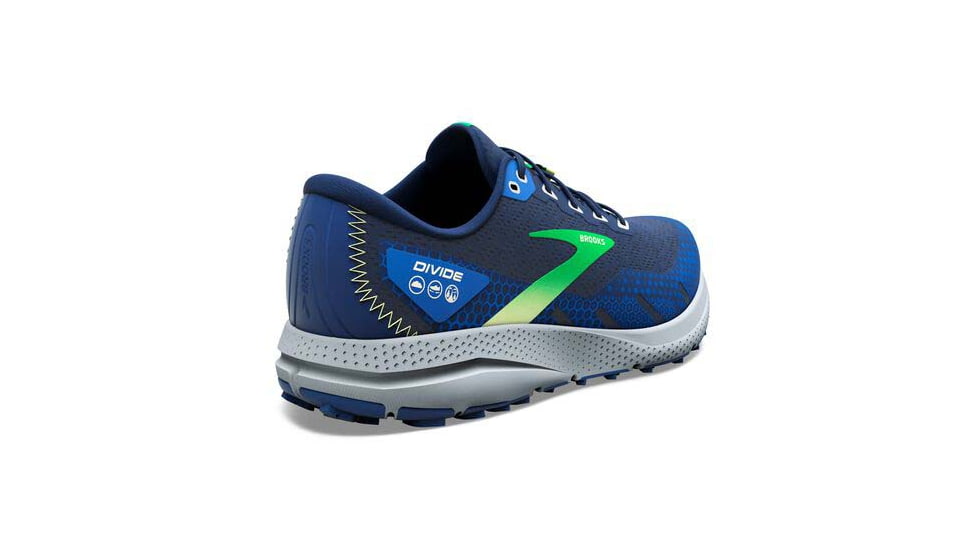 Brooks Divide 3 Running Shoes - Mens, Blue/Green/Grey, 13.0, 1103811D436.130
