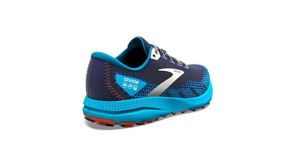 Brooks Divide 3 Running Shoes - Mens, Peacoat/Atomic Blue/Rooibos, 13.0, 1103811D490.130