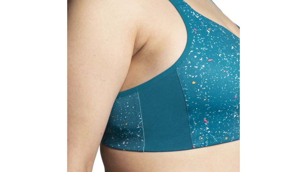 Brooks Drive Convertible Run Bra - Womens, Lagoon Speckle Print, 32DD, 350081464.0322D