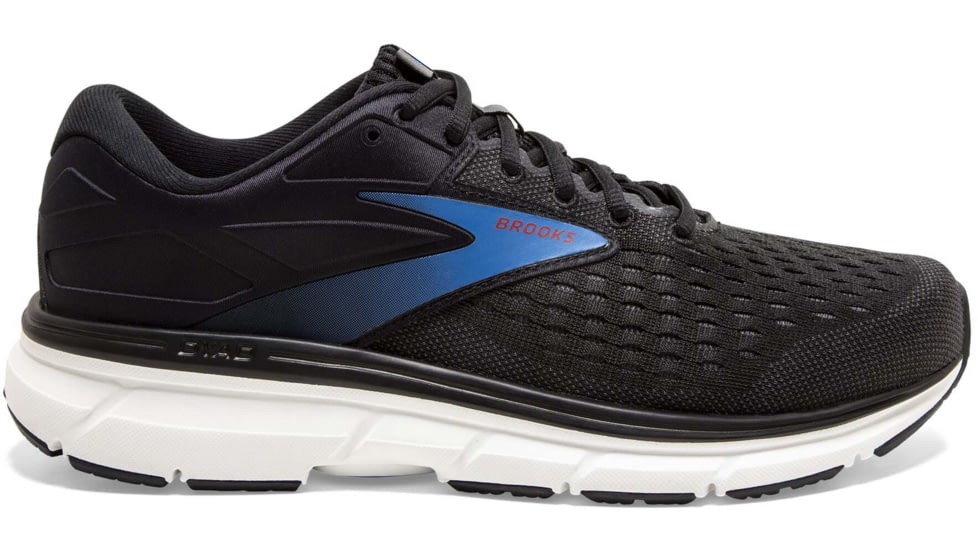 Brooks Dyad 11 Running Shoes - Mens, Extra Wide, Black/Ebony/Blue, 8.0, 1103234E064.080
