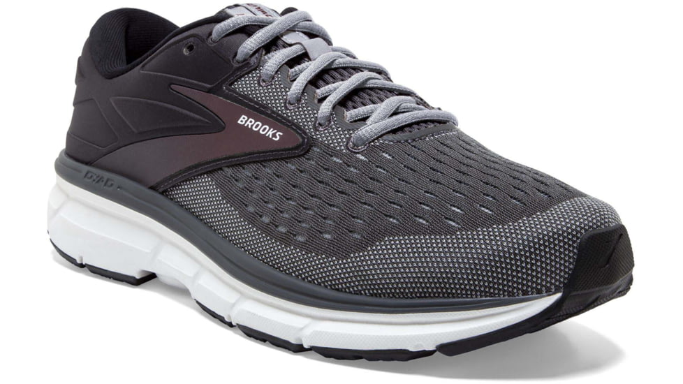 Brooks Dyad 11 Running Shoes - Mens, Medium, Blackened Pearl/Alloy/Red, 13.0, 1103231D031.130