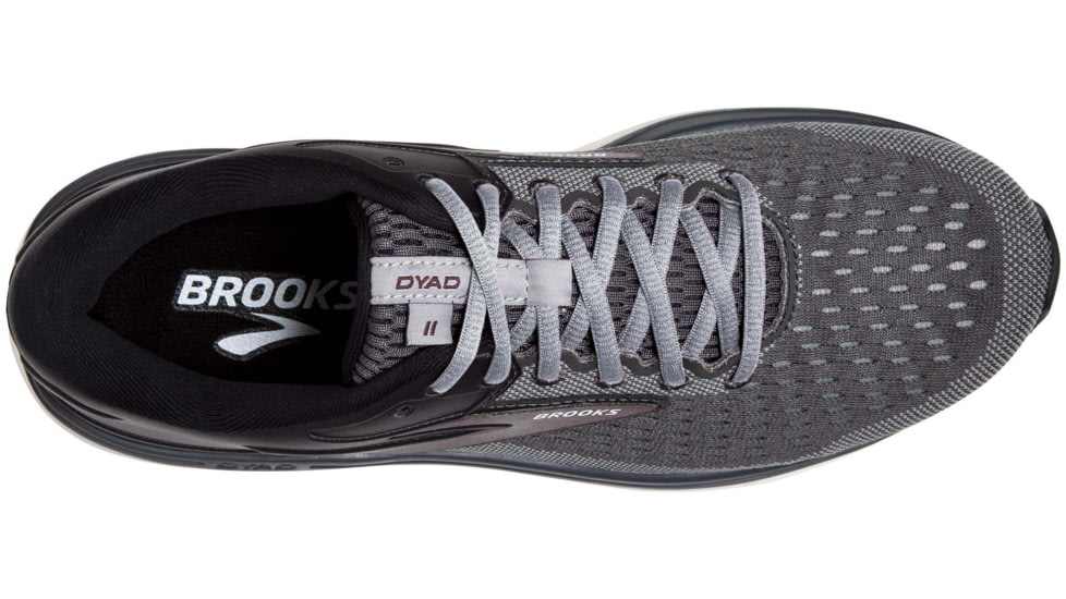 Brooks Dyad 11 Running Shoes - Mens, Medium, Blackened Pearl/Alloy/Red, 13.0, 1103231D031.130