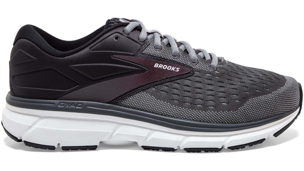Brooks Dyad 11 Running Shoes - Mens, Medium, Blackened Pearl/Alloy/Red, 13.0, 1103231D031.130