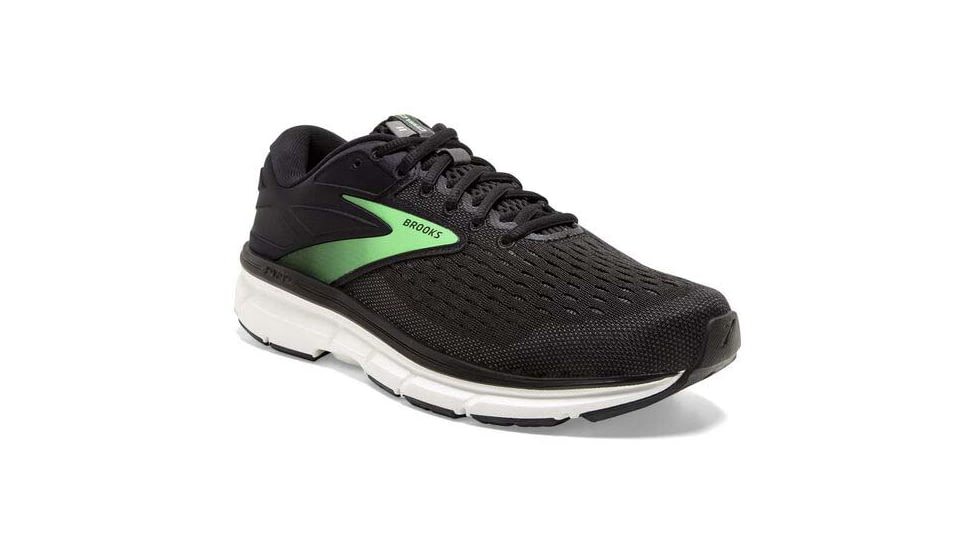Brooks Dyad 11 Running Shoes - Womens, Extra Wide, Black/Ebony/Green, 7.5, 1203122E082.075